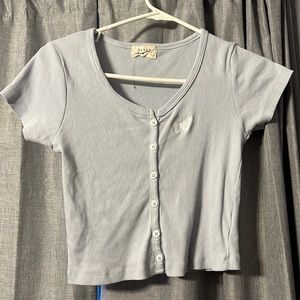 Womens Butterfly Crop Top